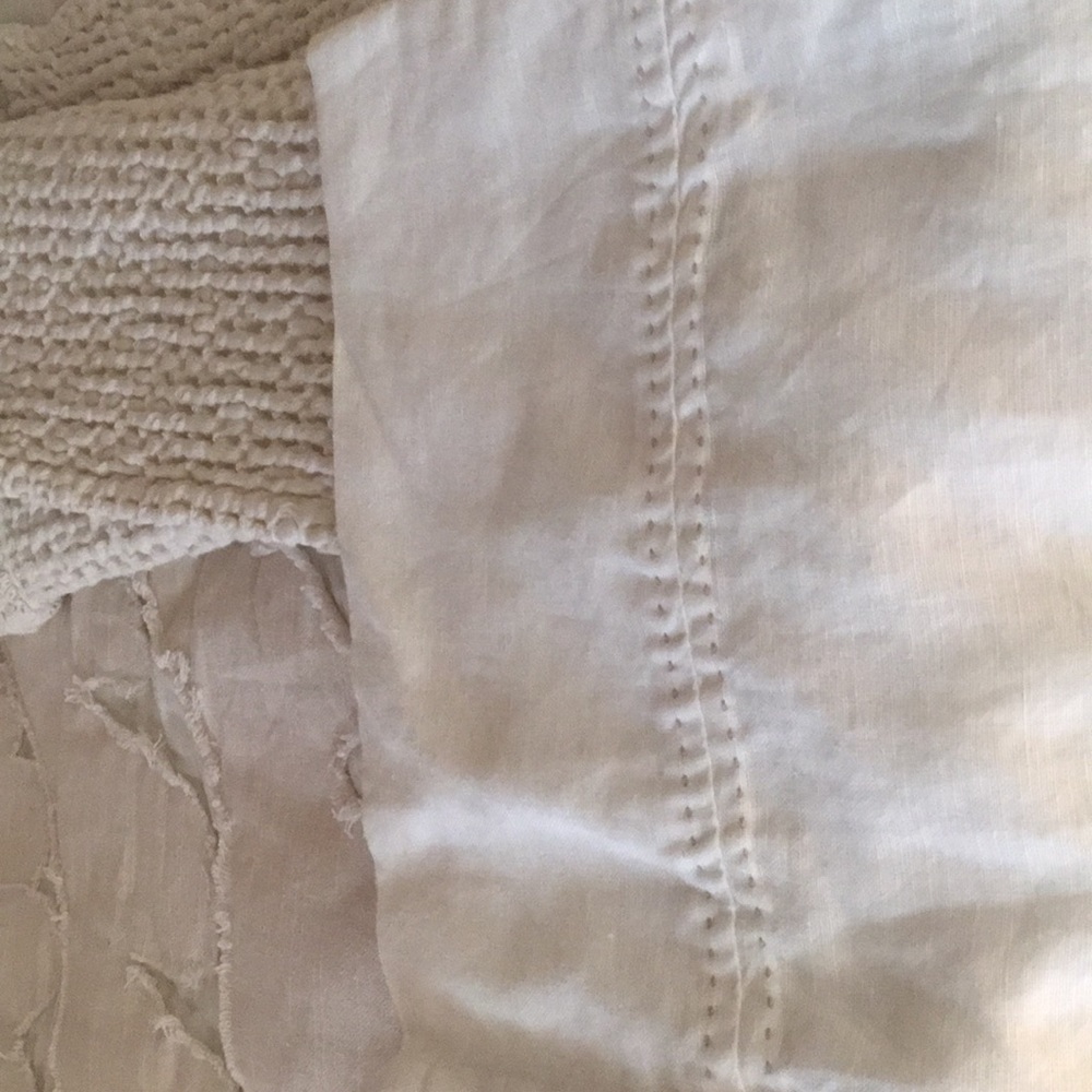 DKNY linen /cotton cropped pants - Picture 6 of 6